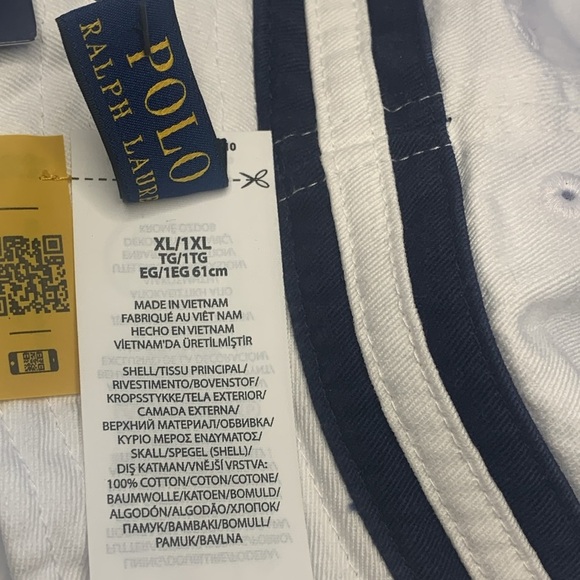 ✔️sold Polo Ralph Lauren Bucket Hat Reversible Seersucker XL New - Picture 7 of 10